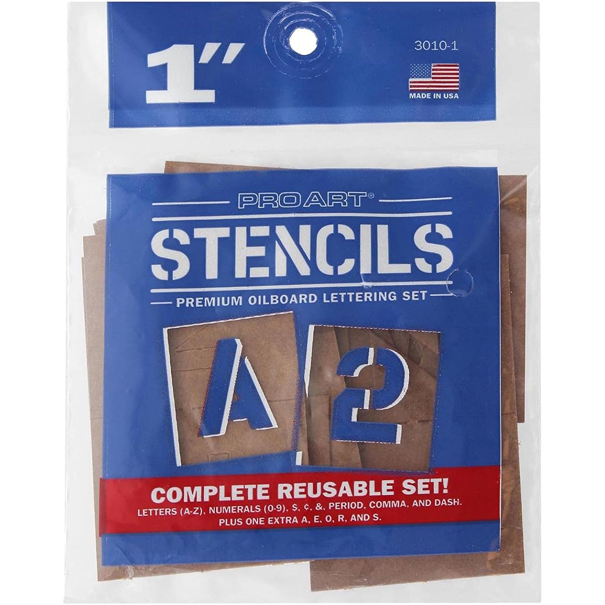 Pro Art PRO-3010-3 Painting Stencil Set, 7.6cm