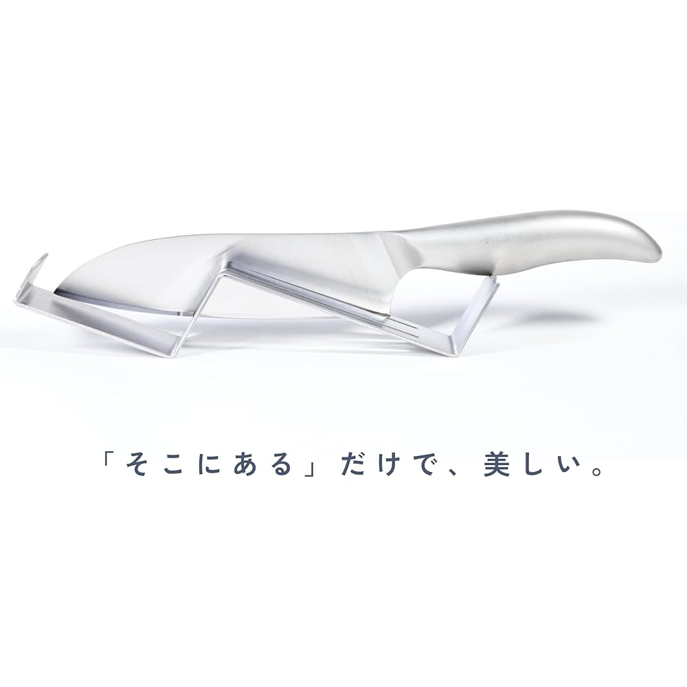 [Beautiful just by being there] MagoroLabo Knife Stand [Made in Japan] Slim Stainless Steel Horizontal 2 pieces Stylish Knife Holder Knife Storage Knife Holder ML-080