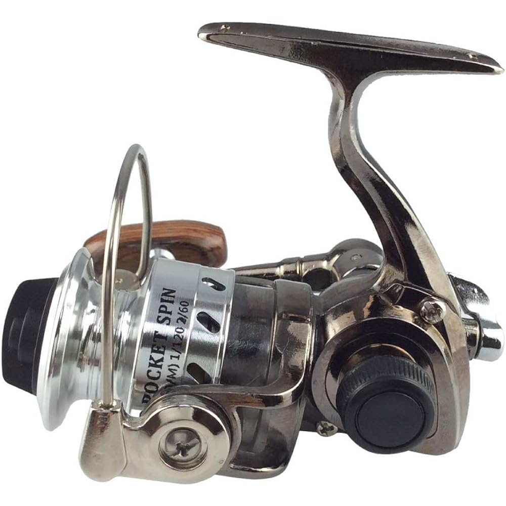 Olerdo Fishing Gear Miniature Pocket Reel "Pokerudo A" with Pen Rod Compatible Attachment qb010103