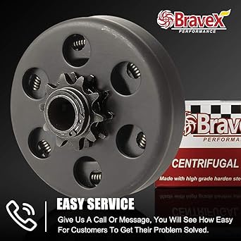 Centrifugal Go Kart Clutch 3/4" Bore 10 Teeth 10T #40/41/420 Chain 6.5HP Upgrade
