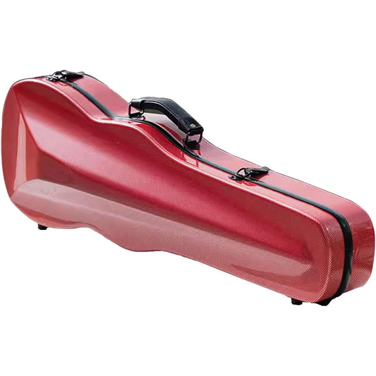 Violin Case, 4/4 Full Size Violin Hard Case, Portable Lightweight Violin Case Backpack with Hygrometer, Violin Backpack Carbon Fiber, Violin Protection Box Carry-On, Violin Backpack, Pink