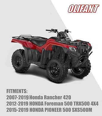 Starter for Honda Rancher 420 07-19 Pioneer 500 15-19/Foreman 500 12-19 Rubicon 500 15-19 31200-HP5-601 31200-HR0-F01