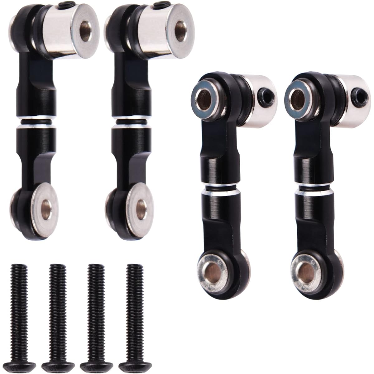 Aimrock Narrow Sway Bar Linkage Rear Anti-Roll Bar Link for 6S 1/7 Felony Infraction Limitless Mojave 1/8 Kraton Talion Outcast Notorious 6S BLX RC Buggy Car (Black)