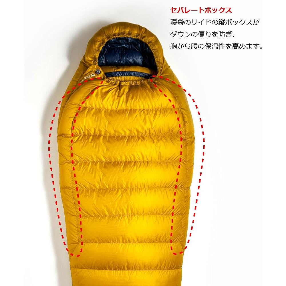 [ISCA] Mummy-type sleeping bag Air Plus 450 Mustard 149533 Body size: 78 (shoulder width) x 213 (total length) cm Storage size: φ16 x 32 cm