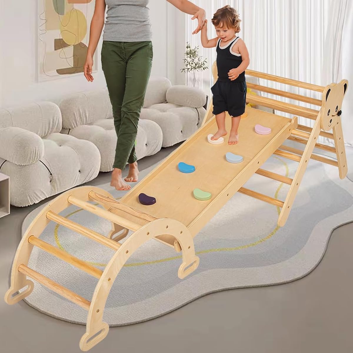 CUTANLIFE Wooden Climber for Kids (Style A)