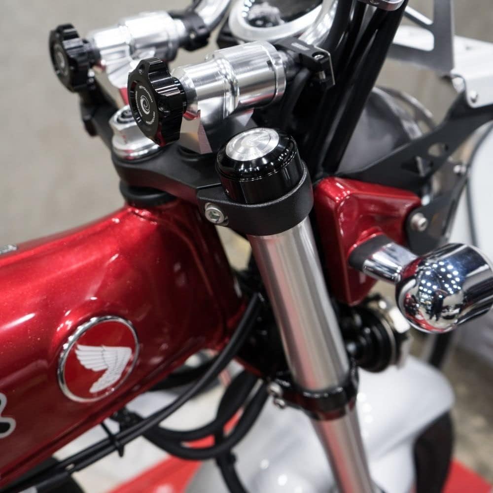 Honda Monkey 125 DAX ST125 front shock top cap cover left and right set MONKEY125 DAX ST125 REVOLUTION FRONT SHOCK TOP COVER JB02 JB03 JB04 (Red)