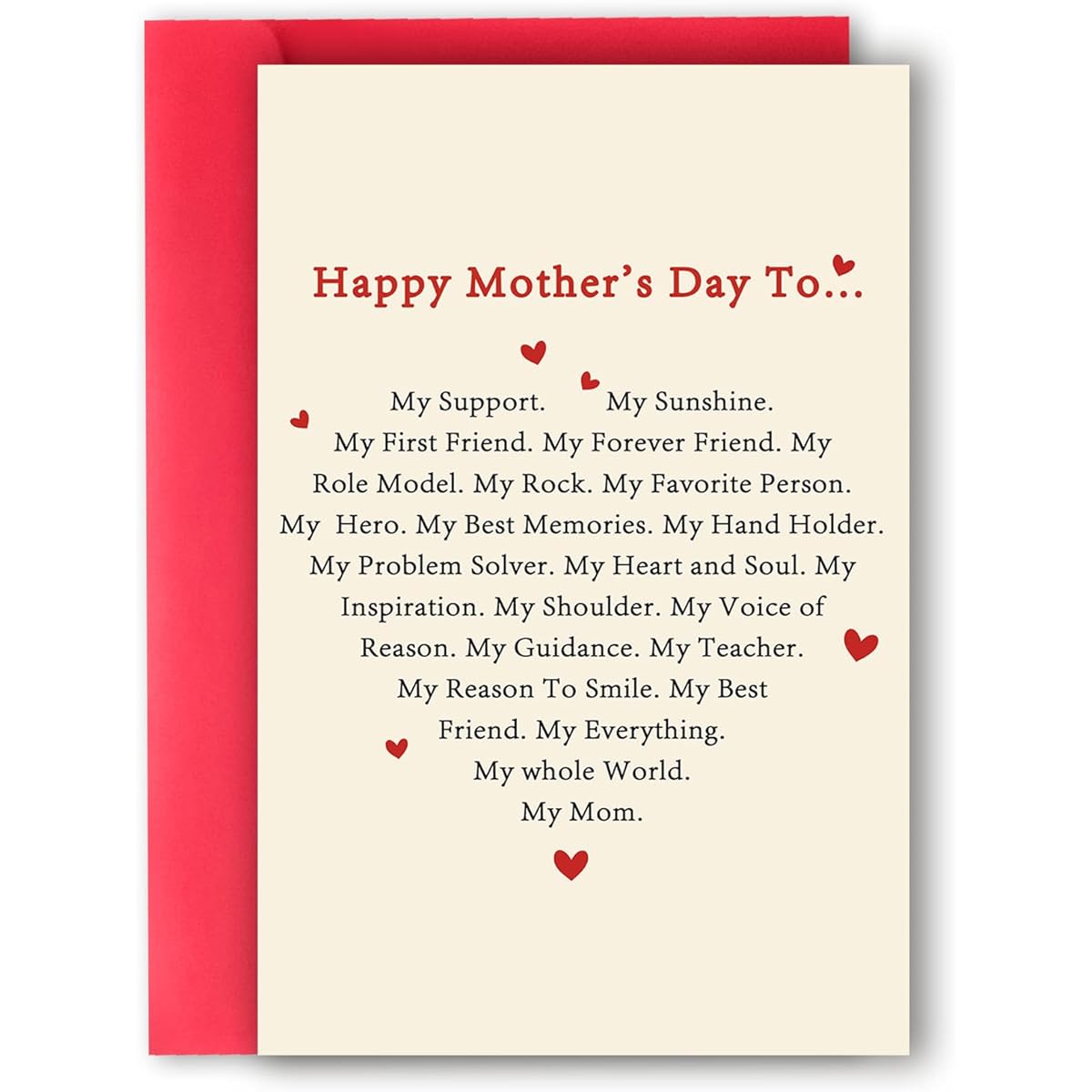 MQMRYeto Card for Women Big Love