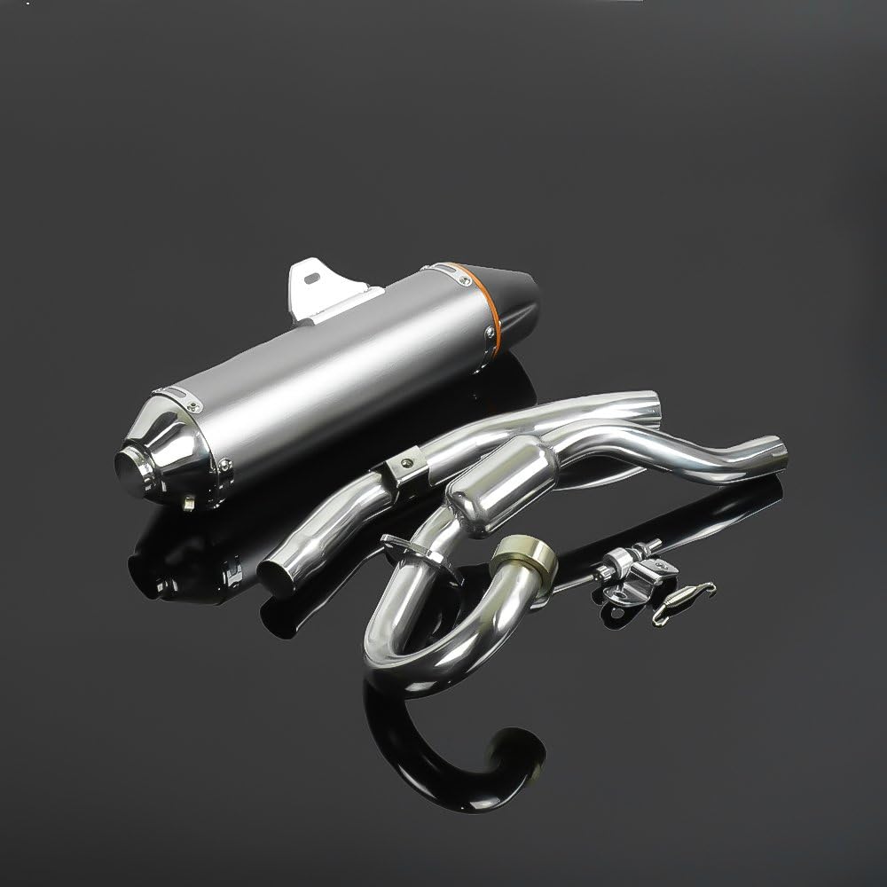 JFG Slip-on Muffler TTR230 05-16 TW200 Bike Muffler 38mm Silencer Exhaust Pipe Moped Aluminum