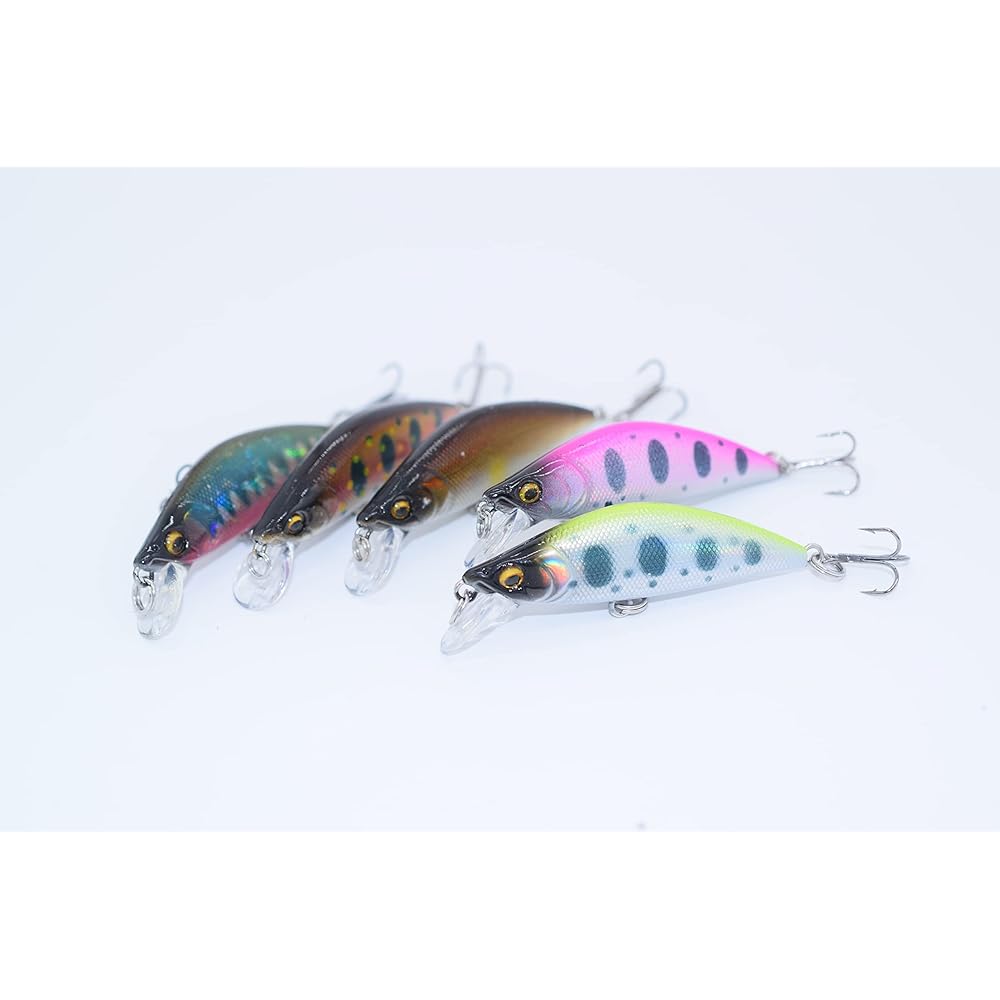[PB Lure] Mountain Stream Minnow 50mm 5g 5 Color Set Mountain Stream Mainstream Ideal for Native Trout