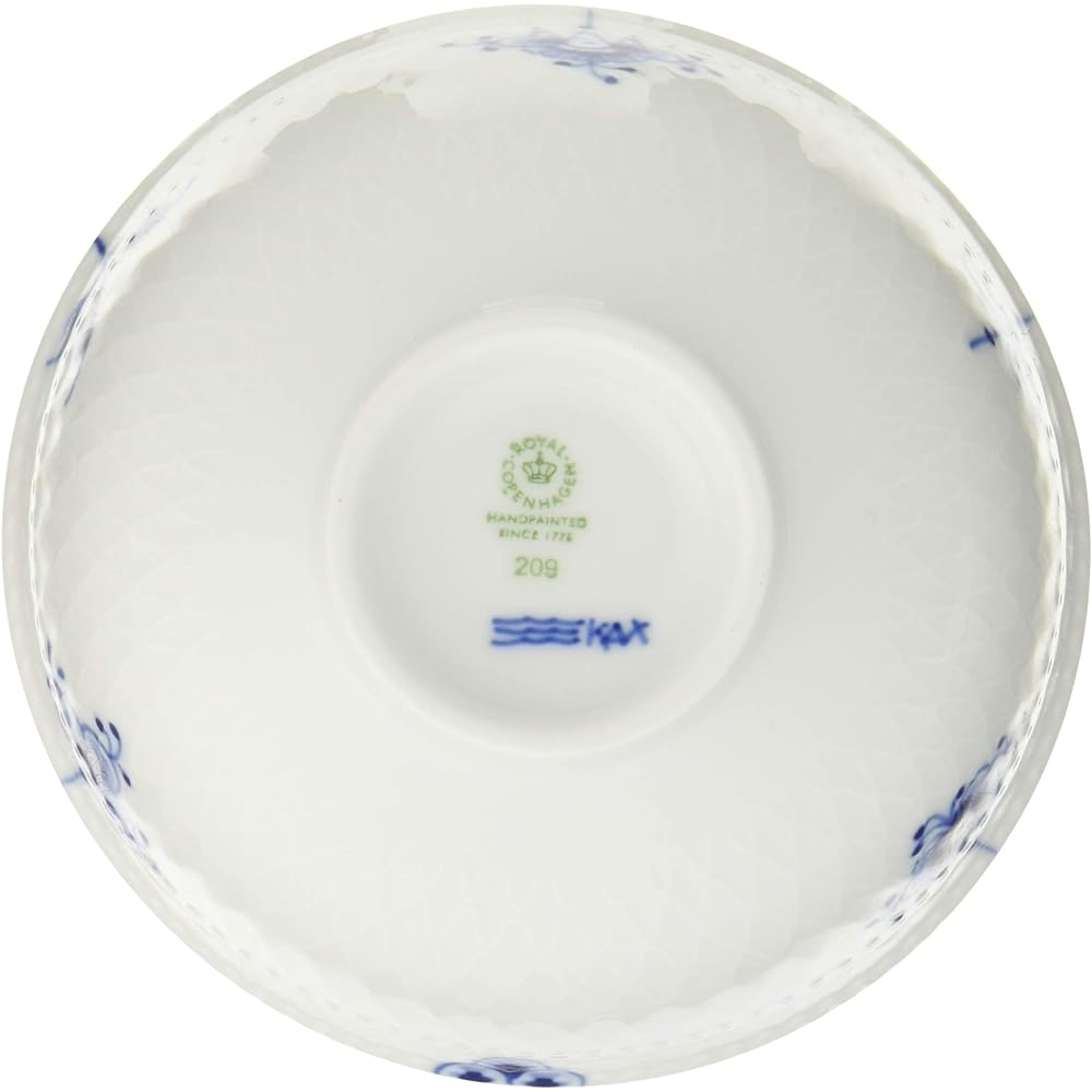[Regular Imported Product] Royal Copenhagen Blue Palmette Blossom Rice Bowl Pair 11cm Wedding Gift Present 1016969