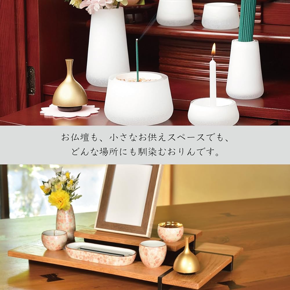 Orin Buddhist altar, Obon, First Bon offering, Rin, Handheld, Stylish, Interior, Mindfulness Meditation, ECHO, Silver, 42x42x67mm, Domestic, Made in Japan, Sunmeni, Small