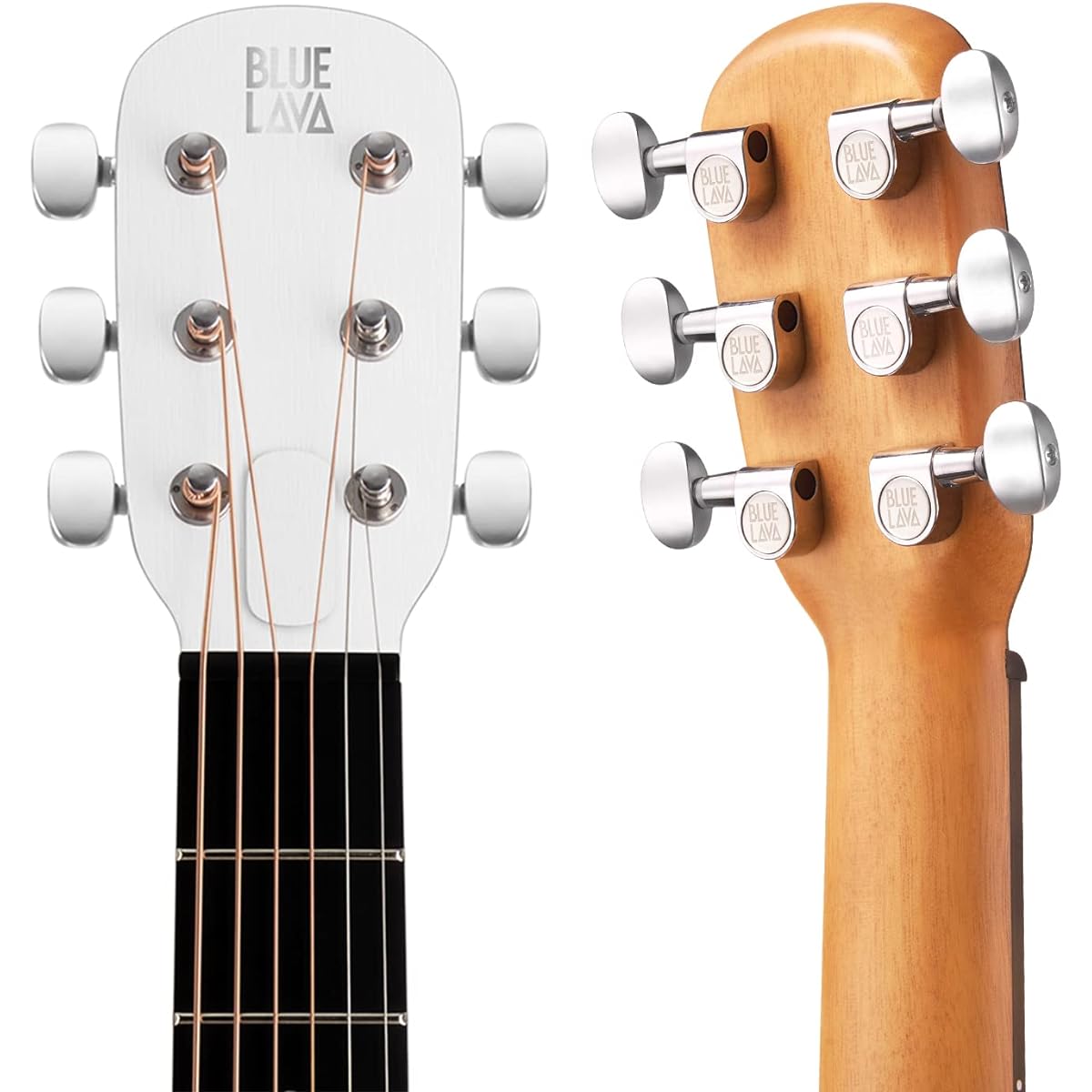 Acoustic electric guitar with BLUE LAVA Original effects, right 36 inch