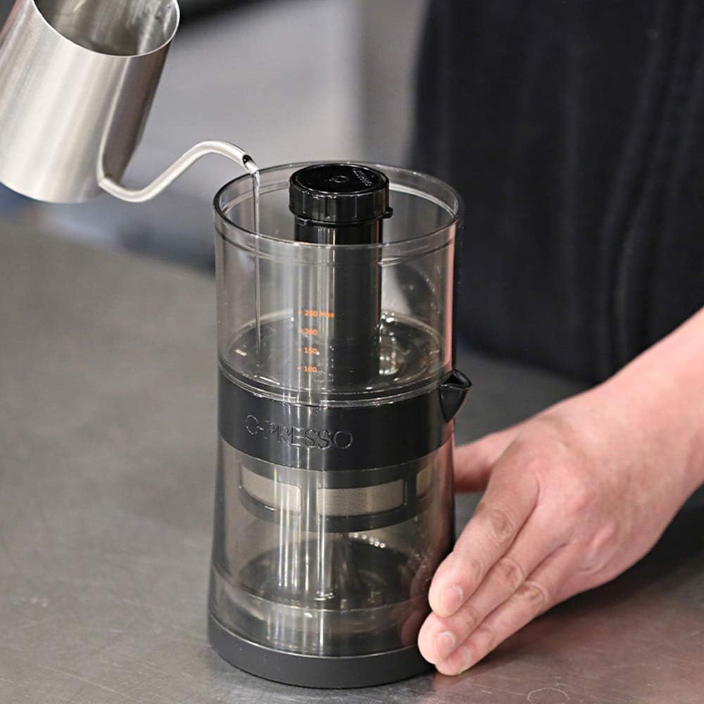 MEDIK Gyropresso Cold Brew Coffee Maker (G-PRESSO) 4 minutes extraction, high concentration, portable MDK-GP01BK