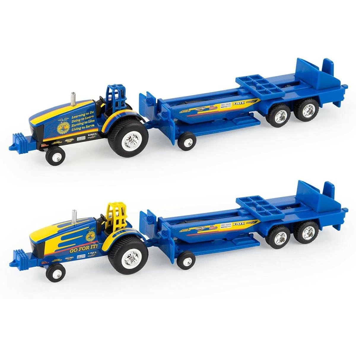 ERTL Set of 2 1/64 FFA Die Cast Tow Tractor & Sled 37480