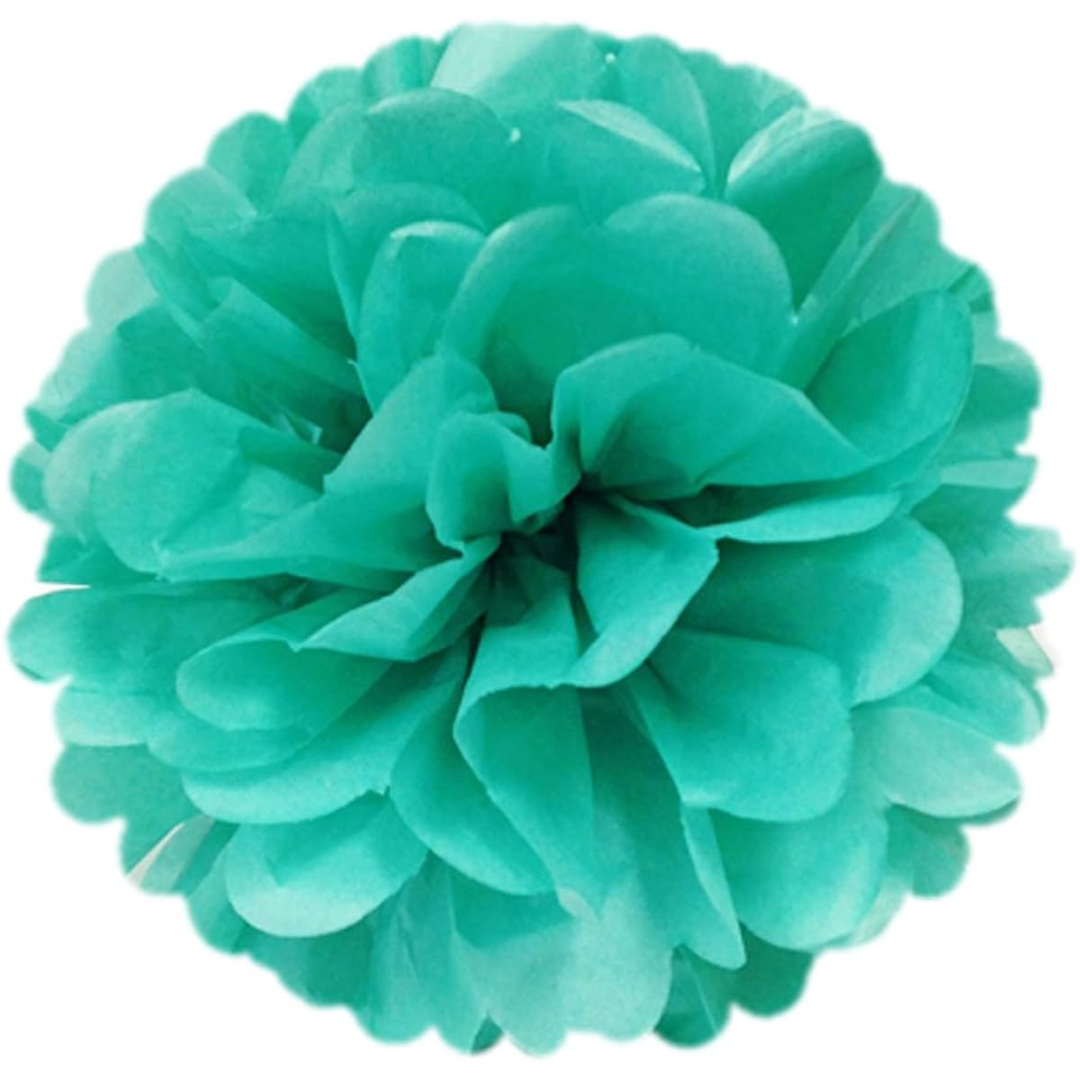 Wrapables Tissue Honeycomb Balls and Pom Poms Party Decorations for Wedding/Birthday Party/Baby Shower/Nursery Decorations, Aqua/Light Pink/Gold/White, Set of 8
