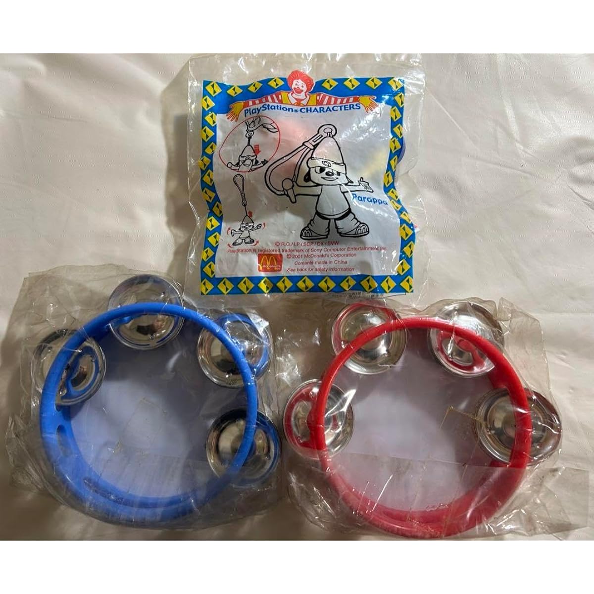 PaRappa the Rapper Unjama Lamy Tambourine + McDonald's Happy Meal