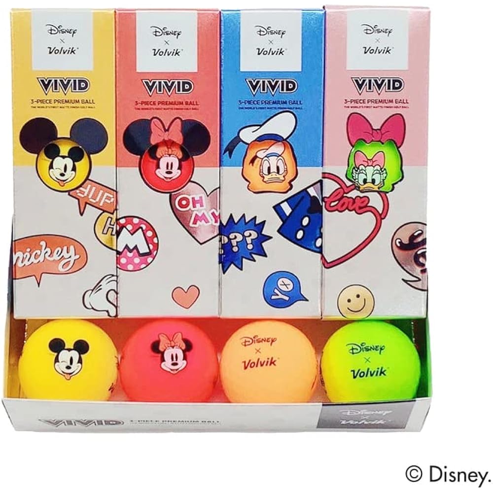 Volvik Golf Balls DISNEY MICKEY AND FRIENDS 1 Dozen 12 Balls MULTI FF