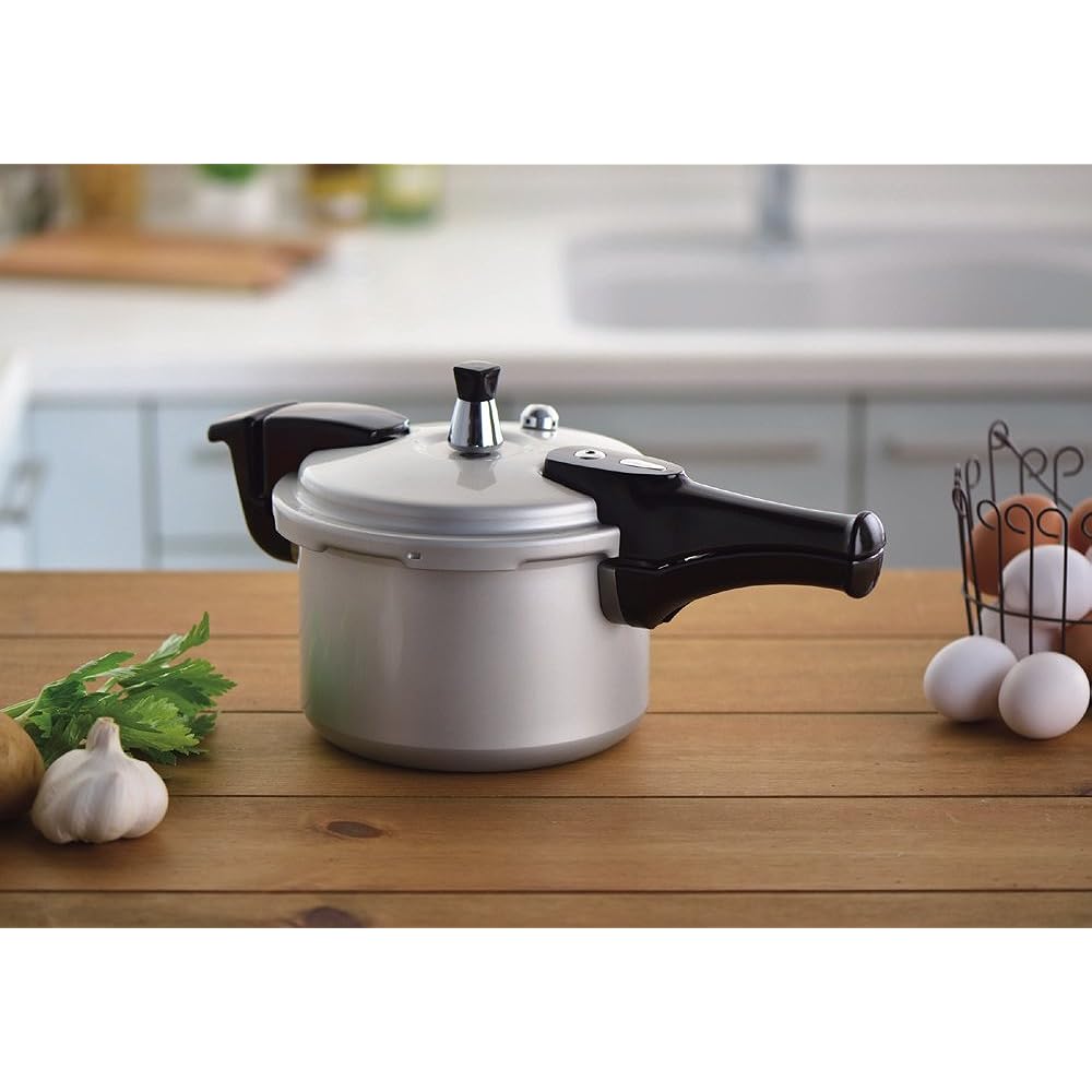 Pearl Metal Hot Cooking Aluminum IH Compatible Pressure Cooker 3.0L 4 Cups HB-377