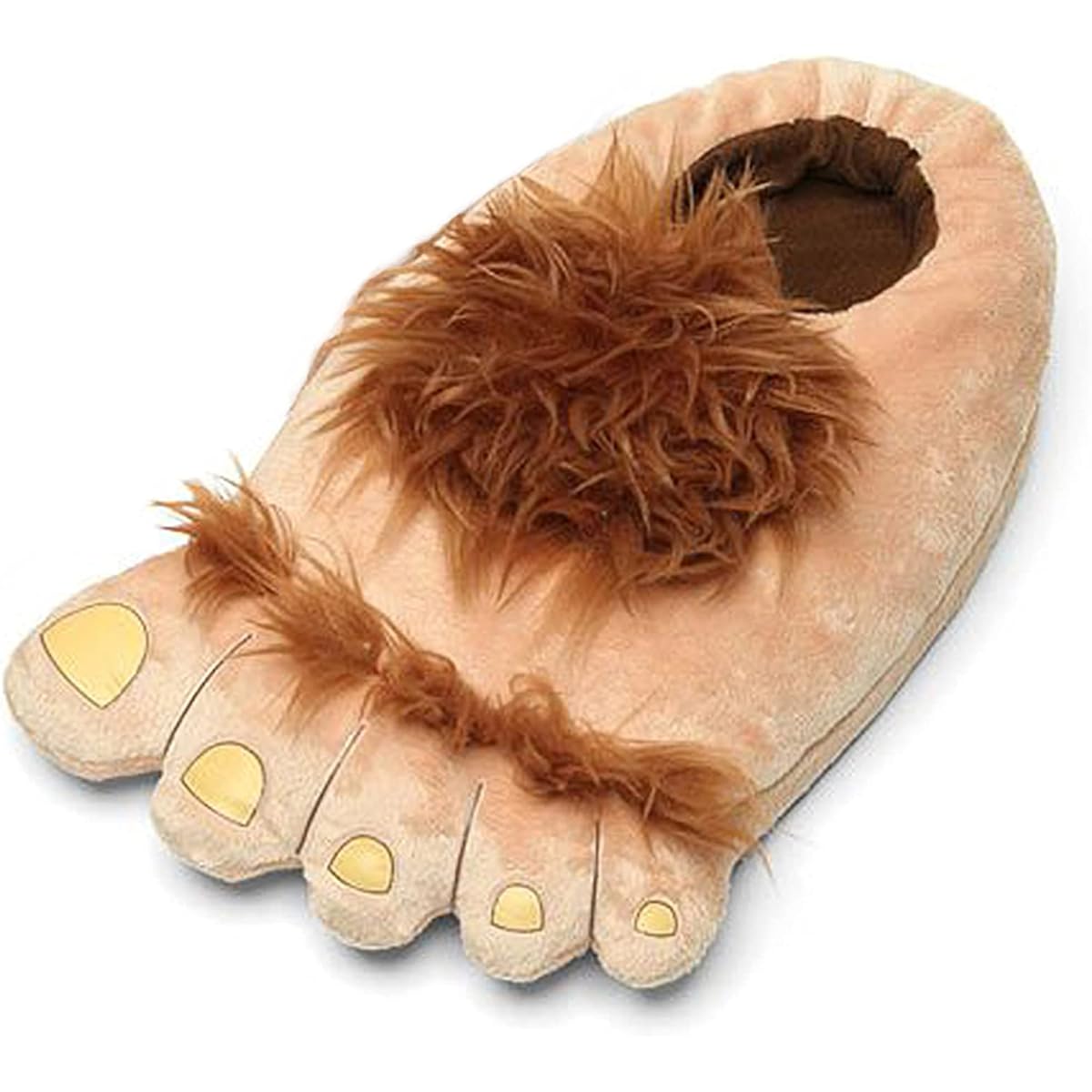 Ibeauti Men's Big Feet Furry Monster Adventure Slippers, Comfortable Novelty Warm Winter Hobbit Feet Slippers for Adults