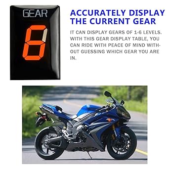 Speed Display Meter Motorcycle Gear Indicator Position Display ECU Direct Mount Speedometer For Yamaha YZF-R1 R6 XJR400 MT01 MT03 FZ8 FZ1 FZ6 FZ16