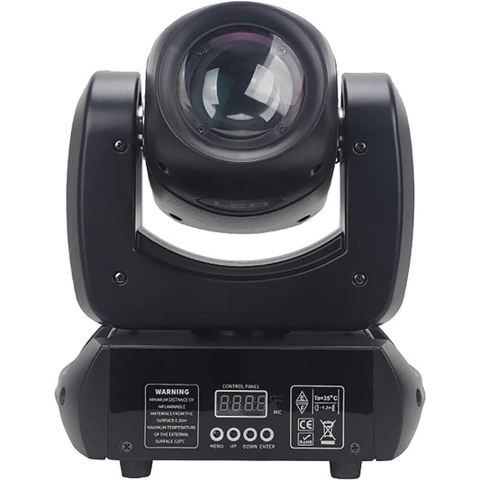 100W Moving Head Disco DJ Stage Light Spot Beam, 18 Facet Circular Prism, 7 Rotation, Gobo + Spot Color, 8 Colors + Spot Color and Mixed Color, for Party Light Effect Club Bar Wedding Christmas