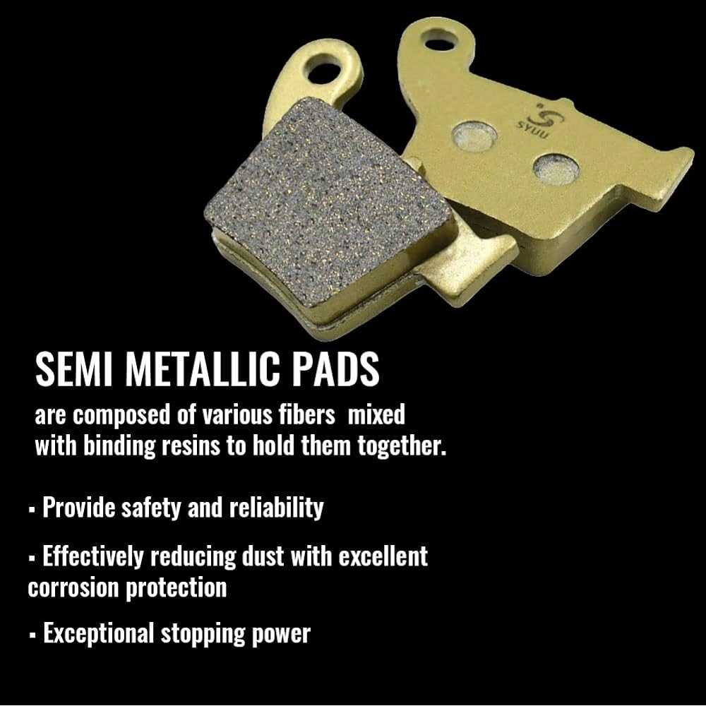 SYUU Motorcycle Replacement Front Rear Brake Pads Brake Pads for Honda CR 125 250 R 2002 2003 2004 2005 2006 2007 CR125 CR250 FA185F FA346R