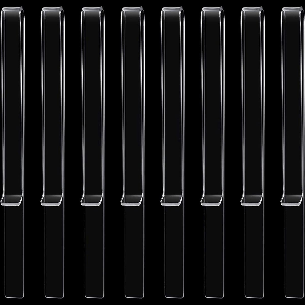 Music Clips 12pcs Music Book Stand Page Holder Music Book Clips Clear Acrylic Book Clips Piano Book Holder Wind Clips Sheet Music Holder Piano Music Reading Pianist Student