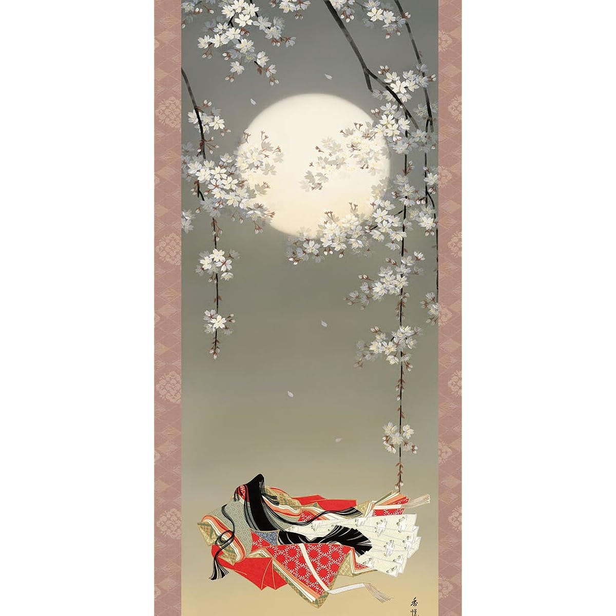 Hina doll hanging scroll Ono no Komachi ~ Komachi Hina ~ Nishio Koetsu [3 shaku tate, slightly small] Yuinoyasan.com g4018 Hina doll Hina doll Hina doll Hina doll Hinamatsuri Doll's Festival ...