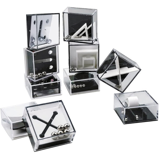 ArtCreativity Mini 3D Puzzle Cube Games for Kids, Set of 24, Unique Balance Game Challenge, Portable Road Trip Fun, Stress Relief Fidget Toy, Birthday Party Favors for Boys and Girls