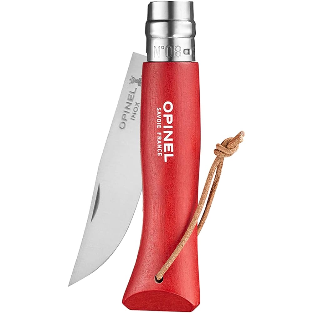 OPINEL Stainless Steel #8 with Leather Strap [Domestic regular product]