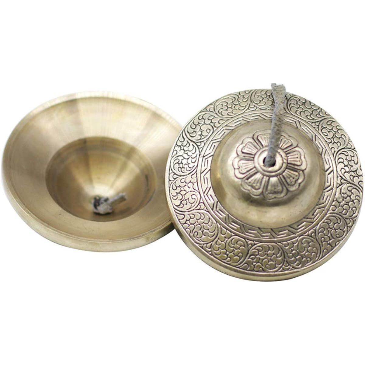 Tibetan Tingsha Bell Space Clearing, Meditation Aid, Large Tingsha 9CM Diameter Tibetan Tingsha (Color: One color, Size: 9X9cm)