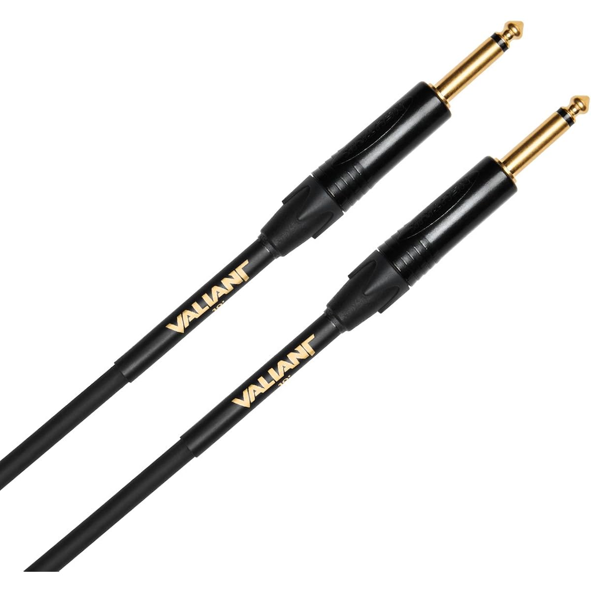 Valiant INSTRUMENT GOLD Guitar Instrument Cable, 20 Foot, Valiant 20 Foot