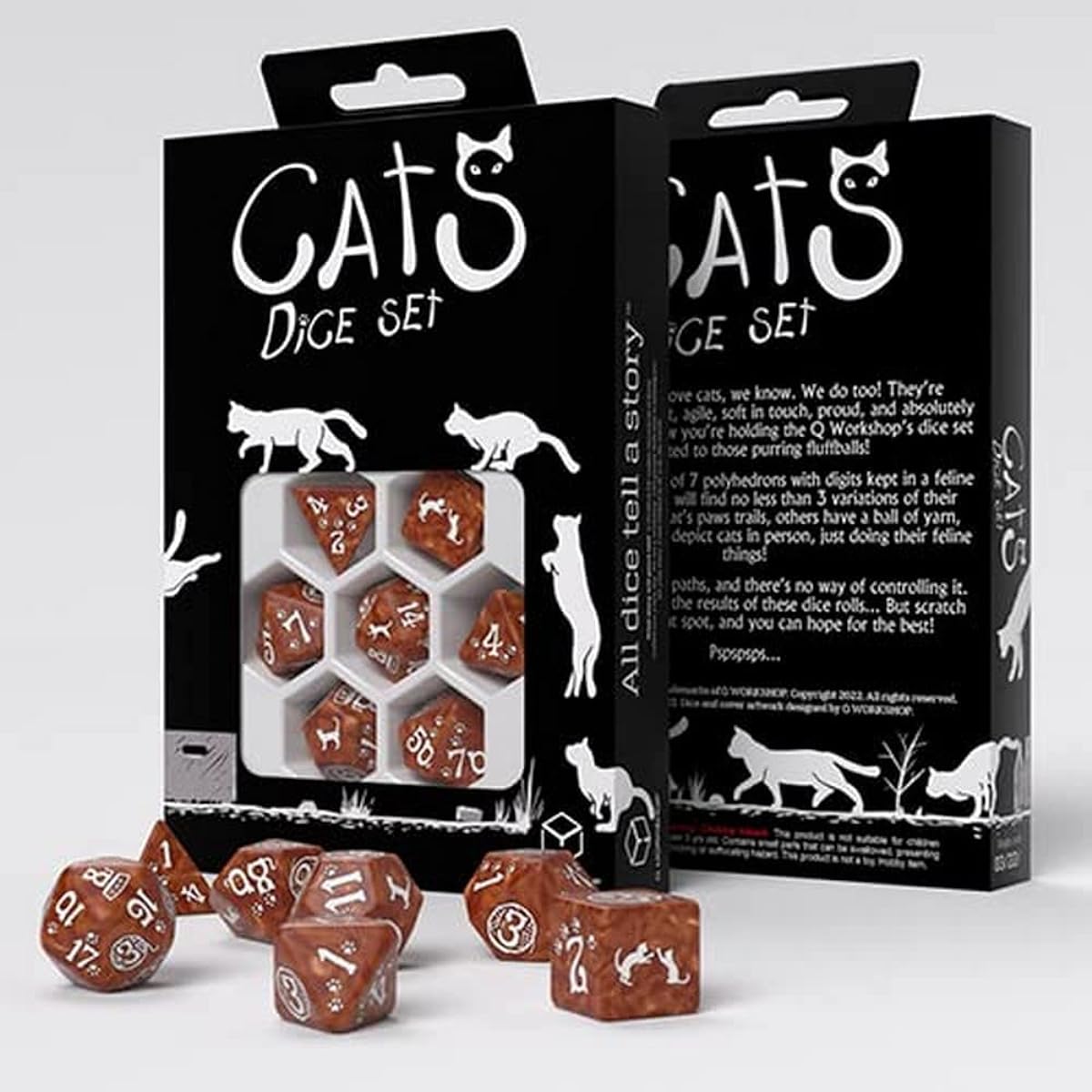 Muffin Cats Dice, Set of 7