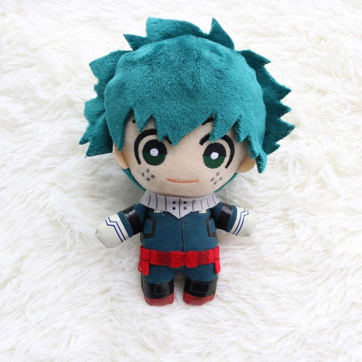 MHA Deku Plushie Todoroki Plushie Bakugou Plush Toy Stuffed Animal 15cm (Green, One Size)