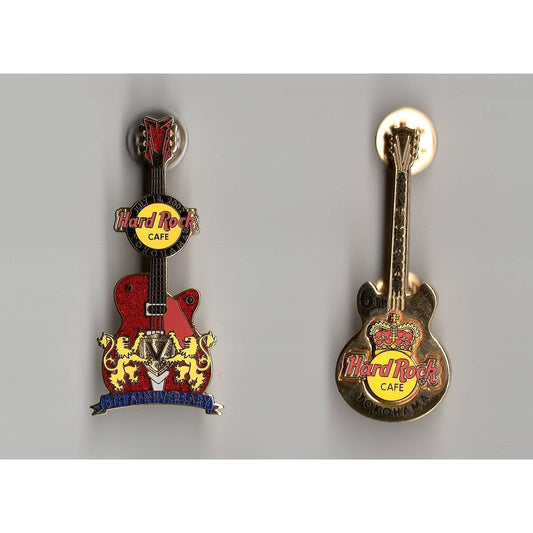 0116 Hard Rock Cafe Yokohama Guitar Pins Set of 6 Hard Rock Cafe