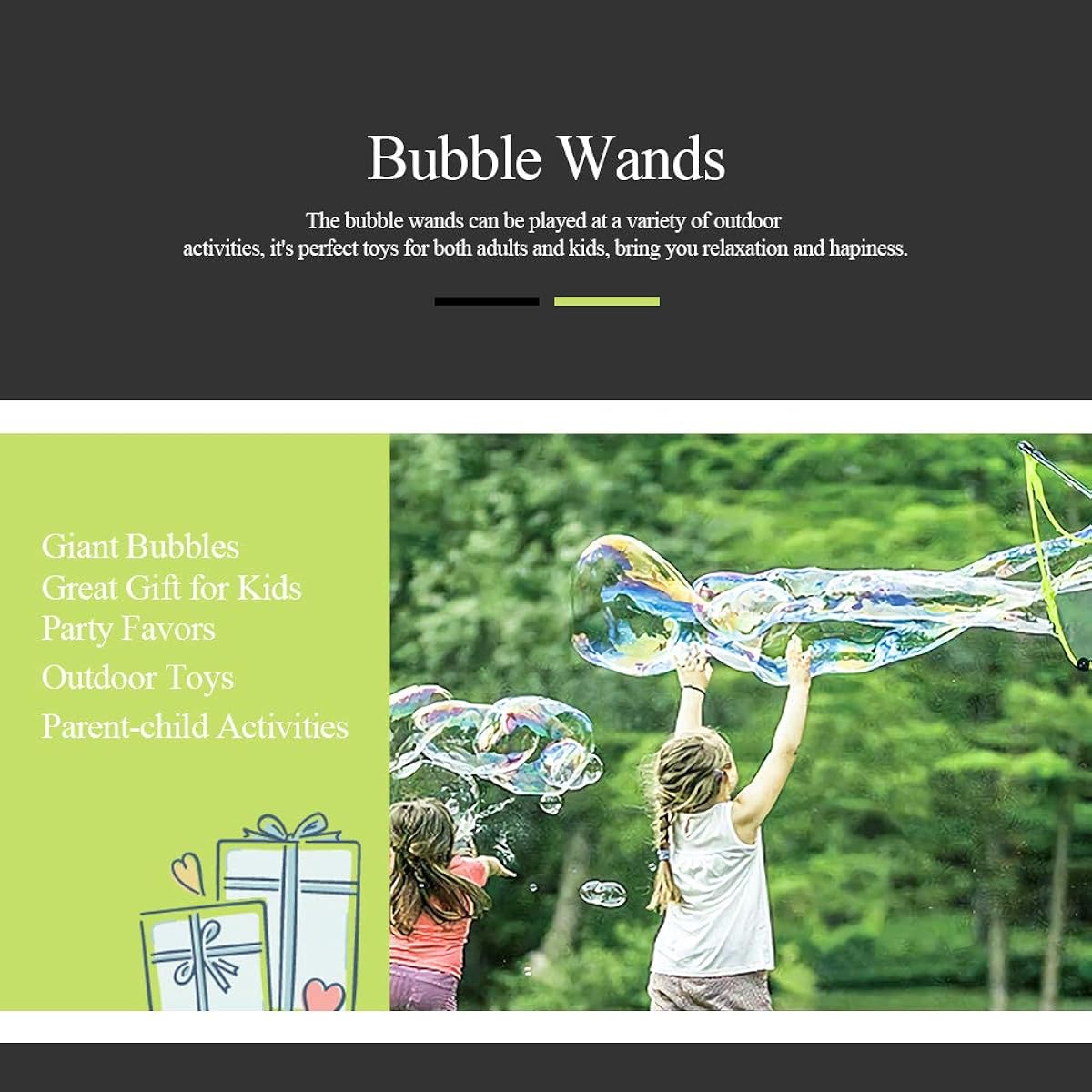 Ubitree Bubble Wand Bubble Party Kids Supplies Summer Gifts