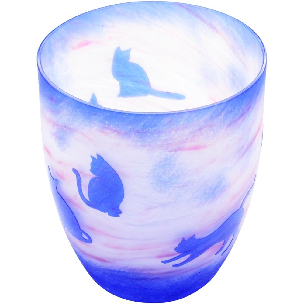 Joetsu Crystal Glass Tsukiyono Kobo Curved Glass Dog 05W-098