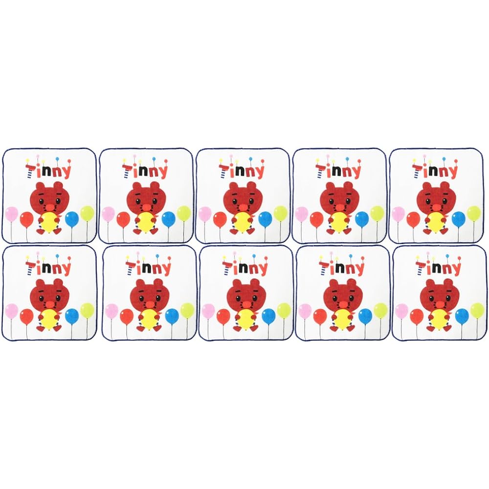 Balloon Tiny Handkerchief Towel (Print) Set of 10 TTN1209