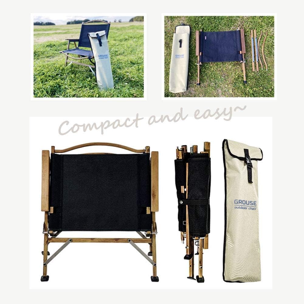 [Grouse] Outdoor Chair Camping Chair Low Chair (Sand)