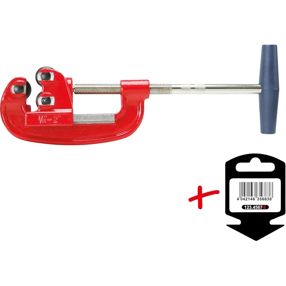 KS TOOLS Hang Tag Steel Pipe Cutter 1/8"-1.1/4" Steel pipe cutter 1/8"-1.1/4" on hang tag 110.1014-E