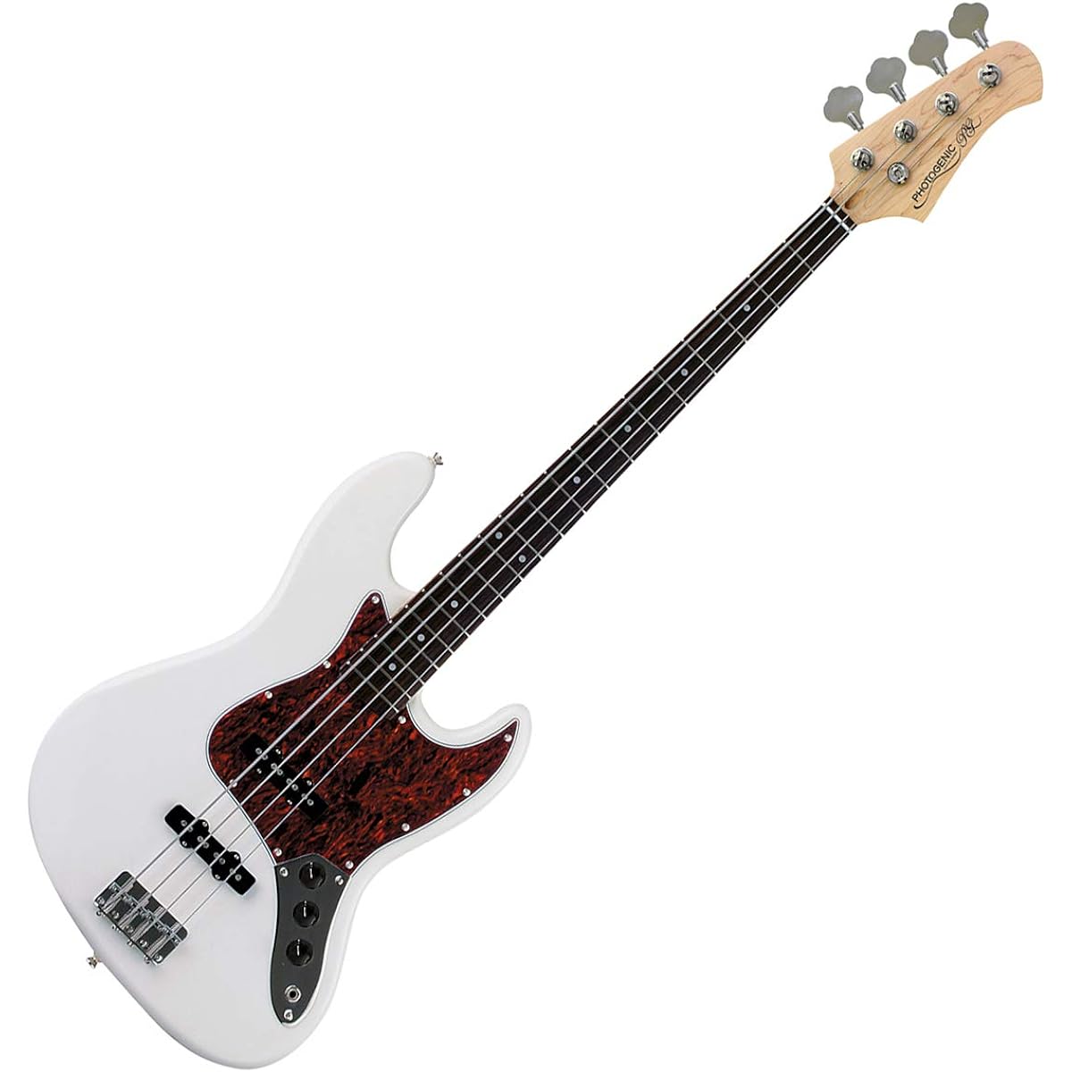 Photogenic JB-240/T3P WH Bass Beginner 12-piece set [with headphone amplifier] Jazz bass type Photogenic