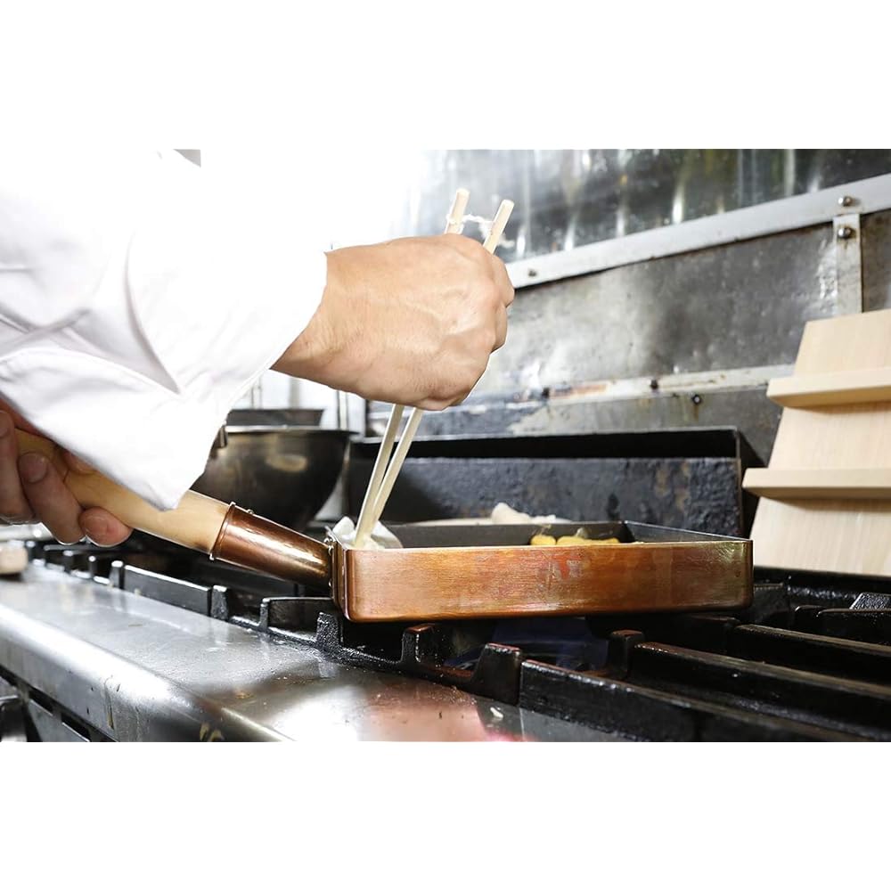 EBM Copper Tamagoyaki Kanto type (Fluorine resin processing) 18cm