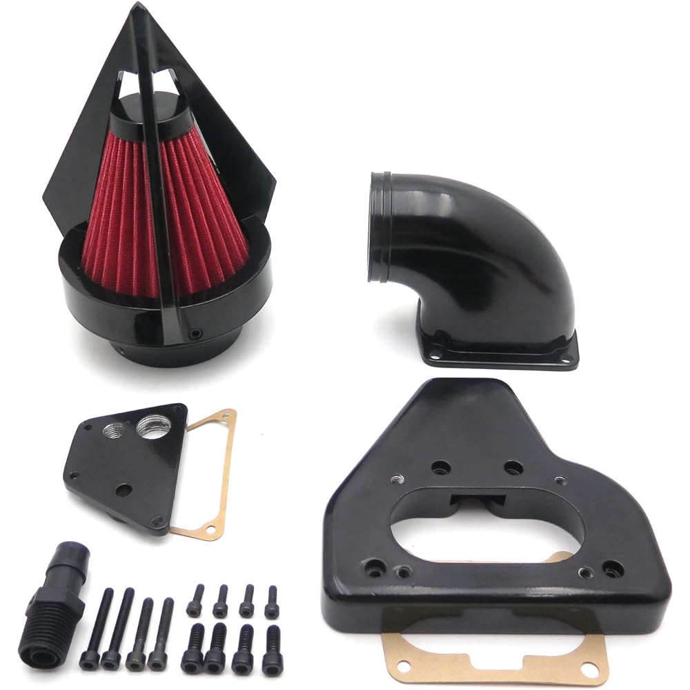 HTTMT- Gloss Black Diamond Air Cleaner Intake Kit 2002-2009 Vtx 1800 R S C N F [P/N:MT234C-GBK]