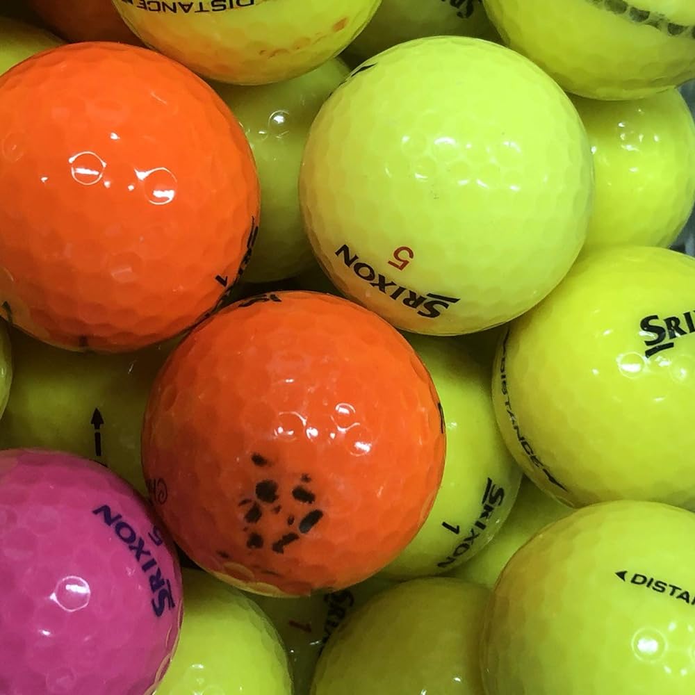 SRIXON Lost Balls Various Mixed Color Balls 50 Pieces B Rank Used Golf Ball Set