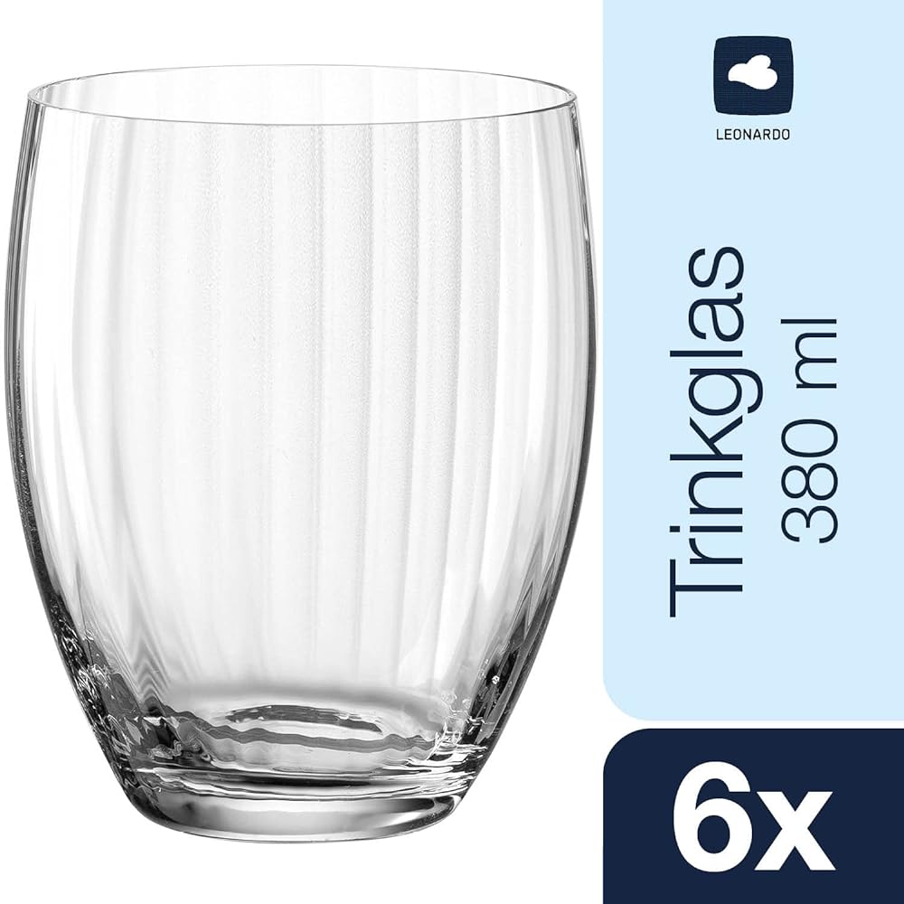 LEONARDO Tumbler Set of 6 380ml Clear POESIA 069170-CN
