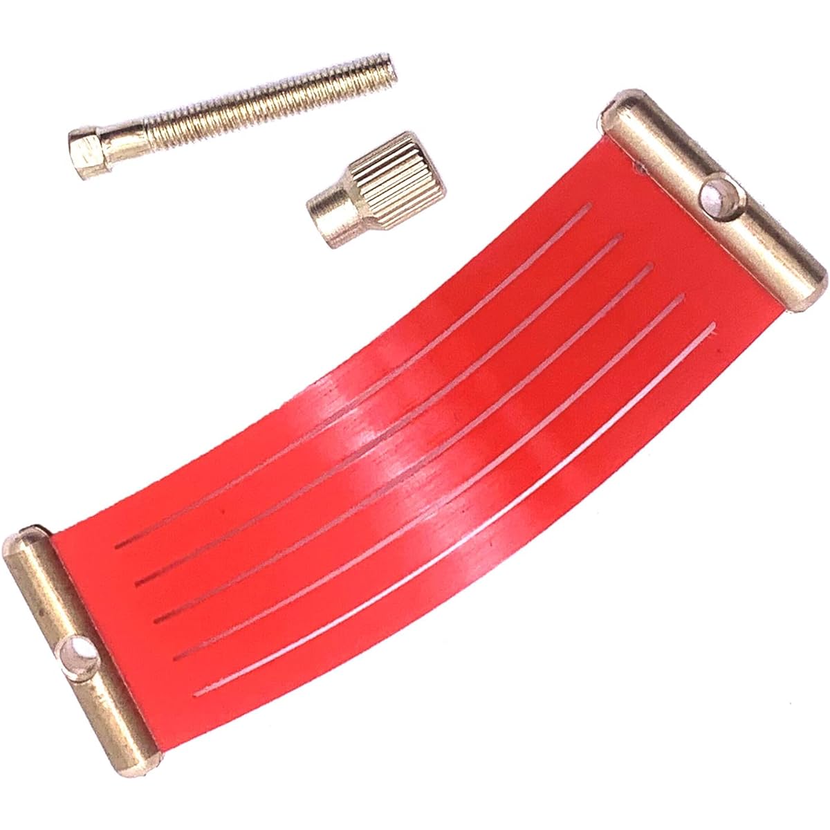 TUOREN Soprano Saxophone Mouthpiece Ligature Compact Durable Carbon Fiber (Red)