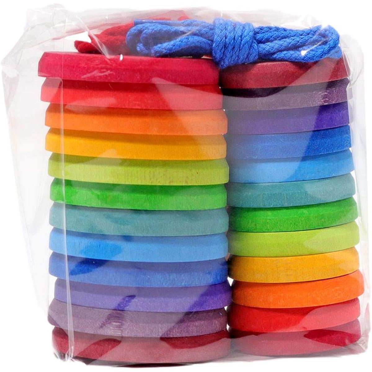 Grimms Lace-up and Rainbow Buttons GM10317