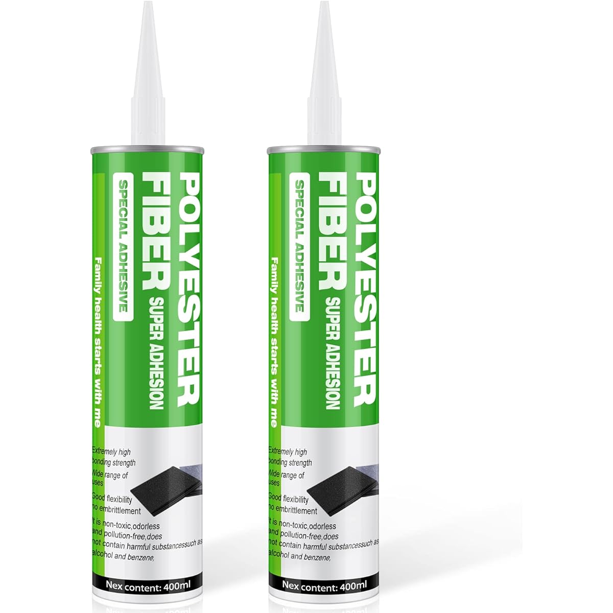 Proijeut Silicone Sealant for Soundproofing Foam Panels, Soundproofing Adhesive for Soundproofing Panels, Waterproof, Odorless, Eco-Friendly, Pack of 2