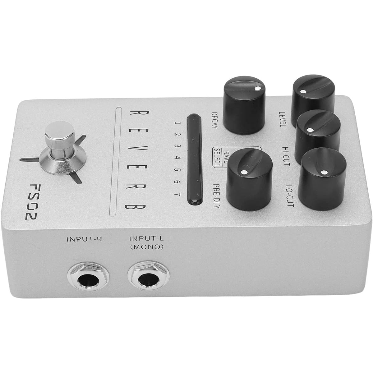 Reverb effect pedal, natural fade out DC9V electric guitar effect pedal 7