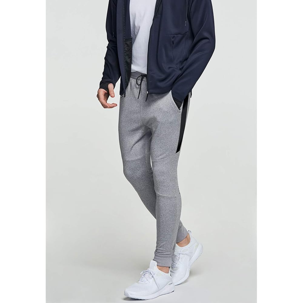 [ATHLIO] Men's Jersey Bottom [Versatile/Lightweight Heat Retention] Jogger Pants, Straight Pants, Jersey Bottom, Slim Fit, Fleece, Brushed Lining, DYP